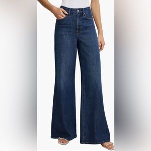 Good American Soft Tech Good Skate Wide Leg Jeans